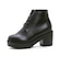 クッション入 厚底レースアップブーツ【7.5cm】 (9040)