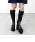 ロングブーツ レディース プラットフォームソール 厚底 美脚 ストレッチ素材 10.5cmヒール (1585)