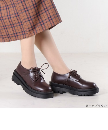 オックスフォードシューズ レディース 厚底 5cmヒール 大きいサイズ 革靴 シンプル おしゃれ 痛くない ラウンドトゥ おじ靴 黒 ブラック 白 ホワイト レースアップ (3040)