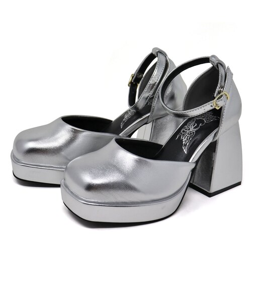 厚底太ヒールセパレートパンプス (1580)