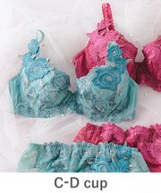 ボディメイクの真骨頂ゴージャス薔薇刺繍 「グレースイストグランデ ブラジャー(ワイヤー有り)」 ブラジャー