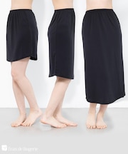 冷感+多機能☆ベーシックインナー「冷はだヴェール」丈が選べるシンプル・ペチコート&フレアパンツ 「冷はだヴェール ペチコート」 ペチコート
