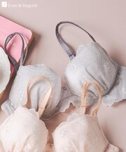 軽さが魅力のノンワイヤーブラフェミニンなナチュラルデザイン 「ナチュラルデイリーノンワイヤーブラ001 ブラジャー(ワイヤー無し)」 ノンワイヤーブラ ブラジャーワイヤーなし