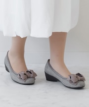 【Bridget Birkin walk】グログランリボンウォーキングパンプス