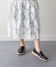【PASCUCCI】厚底レザーローファー