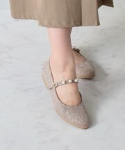 【Bridget Birkin】パールストラップメリージェーンパンプス