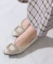 【Bridget Birkin Walk】ビジューモチーフポインテッドパンプス(555225)
