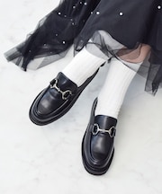 【BRIDGET BIRKIN】《撥水仕様》厚底ビットローファー