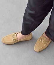 【CORSO ROMA,9】スクエアトウビットローファー