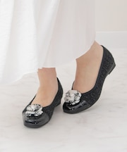 【Bridget Birkin Walk】フラワーパールウォーキングパンプス