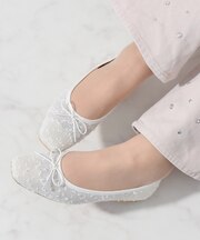 【Bridget Birkin】スクエアトゥチュールバレエシューズ