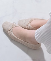 【Bridget Birkin】スクエアトゥチュールバレエシューズ