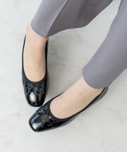 【Bridget Birkin Walk】シンプルリボンバレエパンプス