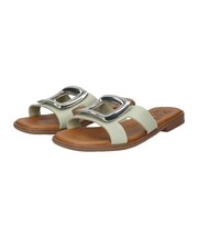 【Oh my Sandals】メタルバックルフラットサンダル