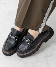 【Bridget Birkin】ダブルステッチビットローファー
