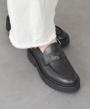 【FABIO RUSCONI】ラウンドトウ厚底ペニーローファー