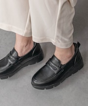 【Round About】厚底ローファースニーカー