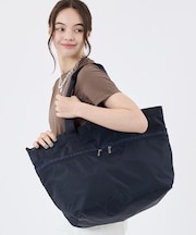 CARLIN ZIP TOP TOTE BAG ディープシーブルー