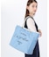 LARGE 2 WAY TOTE 2ウェイスレートブルー/パールシャイン
