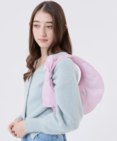 BOW CRESCENT SHOULDER ピンクボウズ