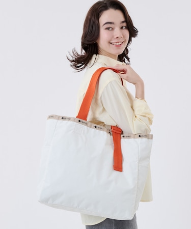 LG HANDLE ADJ TOTE メレンゲ/マンダリンウェビング