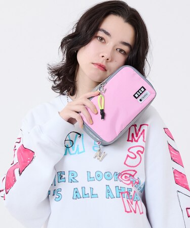 MSGM MD COSMETIC コスメティックピンク/グレー