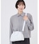 ROUND SM SATCHEL ホワイトグリマーシャイン