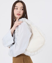 RUFFLE ZIP HOBO メレンゲレースラッフル