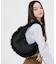 RUFFLE ZIP HOBO ブラックレースラッフル