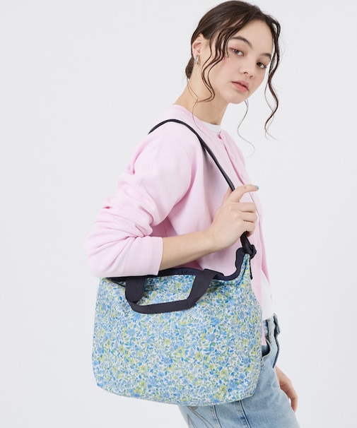 DELUXE EASY CARRY TOTE タペストリーフラワーブルー