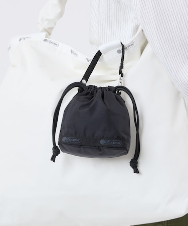 DRAWSTRING BUCKET CHARM リサイクルドブラックJP