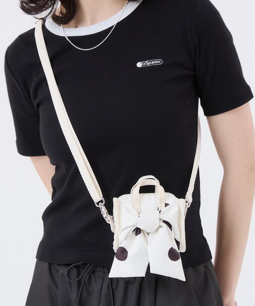LG BOW MICRO BAG ノワールポルカドットスナイデル
