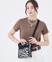 MINI N/S TOTE クリームブラックゼブラ