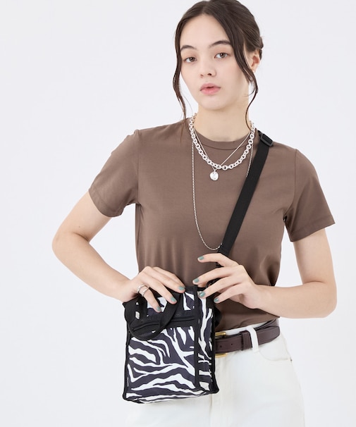 MINI N/S TOTE クリームブラックゼブラ