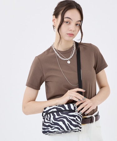DANIELLA CROSSBODY クリームブラックゼブラ