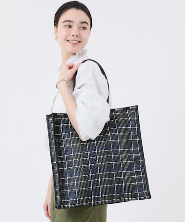 WOVEN LG TOTE マルチメッシュノワール