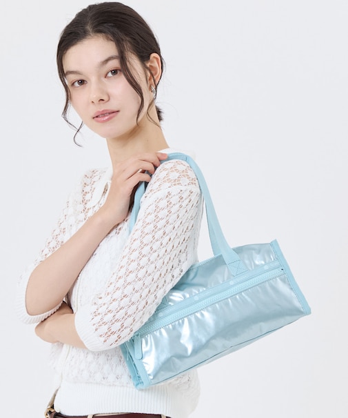 E/W SQUARE SHOULDER アクアブルーシャイン