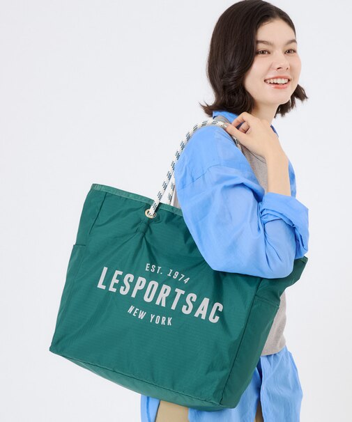 LARGE 2 WAY TOTE 2ウェイエデングリーン/ストーン
