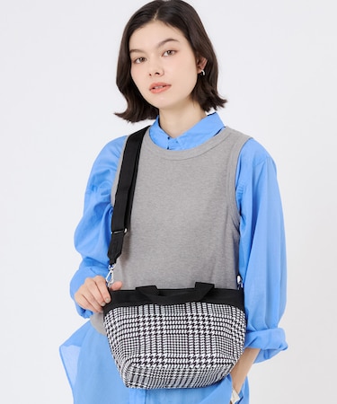 SMALL BUCKET TOTE シティハウンドトゥース
