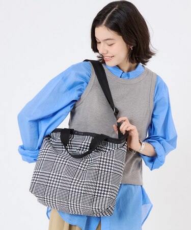 DELUXE EASY CARRY TOTE シティハウンドトゥース