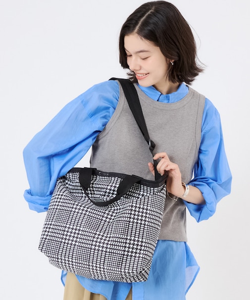DELUXE EASY CARRY TOTE シティハウンドトゥース