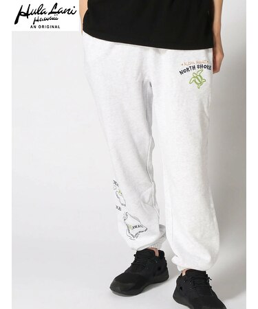 裏毛 刺繍ロングパンツ