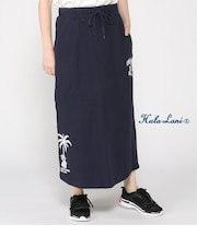 裏毛ﾌﾟﾘﾝﾄ ﾛﾝｸﾞｽｶｰﾄ