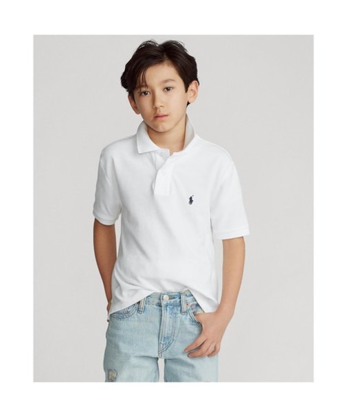 (ボーイズ 8才~20才)コットン メッシュ ポロシャツ