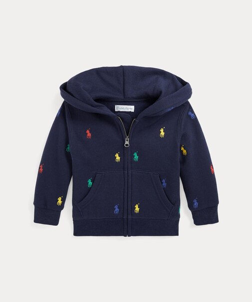 (ベビー)Polo ポニー フリース フルジップ フーディ
