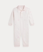 (ベビー)Polo ポニー ソフト コットン ポロ カバーオール【返品不可商品】