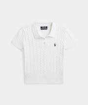 (ガールズ 2才～6才)ミニケーブル コットン Polo セーター