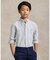 (ボーイズ 8才～20才)ストライプド コットン オックスフォード シャツ