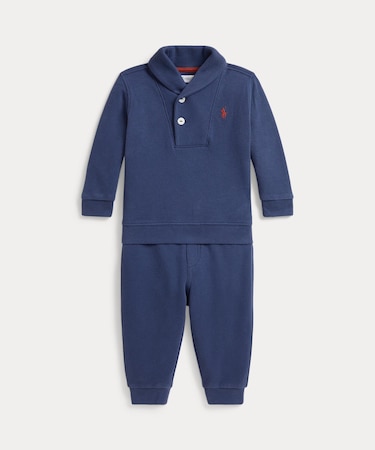 POLO RALPH LAUREN【返品不可商品】 (ベビー)ダブルニット スウェットシャツ & パンツ【返品不可商品】