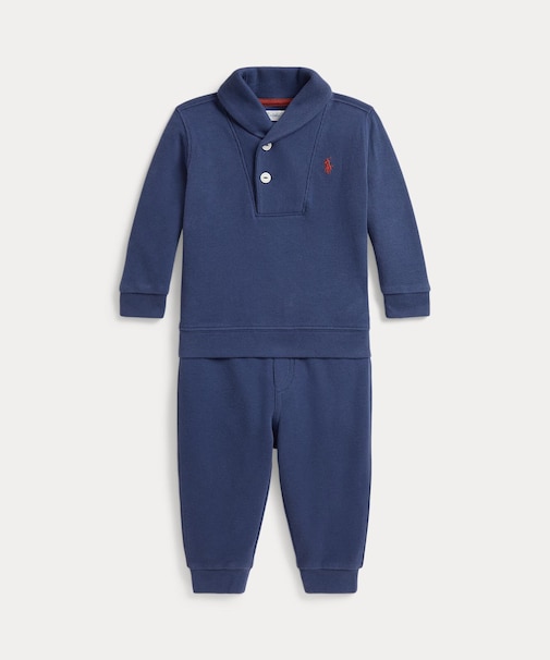 POLO RALPH LAUREN【返品不可商品】 (ベビー)ダブルニット スウェットシャツ & パンツ【返品不可商品】